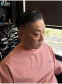 サイドパート×フェード［宇都宮/バーバー/メンズカット/床屋]