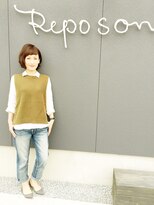 ルポゾン(Reposon)&nbsp;重めスタイルの魅力☆フェミニンボブ♪