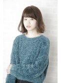 切りっぱなしボブ/エアリーロング/美髪/ピンクブラウン/銀座