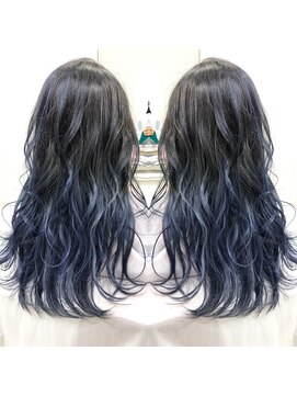 リッシュ 都賀店(Lish) ネイビーグラデーション