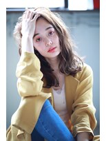 リアン(Lien)&nbsp;Lien☆シアーイルミナベージュ×センターパートウェーブ　立川