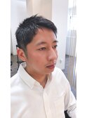 ショートレイヤーかき上げソフトツーブロックビジネス
