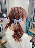 ロープ編みツインテール