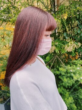 アヴァンセ サニー美容室 ピンクブラウン