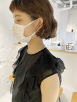 コフィー バイ メルト 吉祥寺(cofy by melt)&nbsp;【三ツ井純】耳掛けボブパーマ 前髪パーマ大人かわいい ベージュ