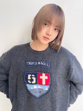 ゲーム 吉祥寺店(GAME) インナーカラー/ダブルカラー/ミルクティーベージュ/ボブ