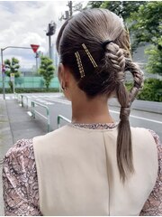 【ボルタノット★YUMI】結婚式お呼ばれヘアアレンジ