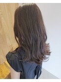 オリーブグレージュ×外ハネ*_市川