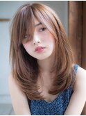 前髪/顔周りレイヤーで作る韓国ヘア×プリカール[岡崎/髪質改善]