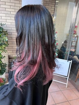 クロスオーバー(CROSS OVER) 【crossover峰松】韓国風コントラストピンク