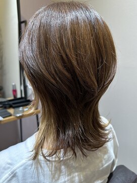 グランミーツ(Grand meets) インナーカラーが可愛いウルフレイヤー