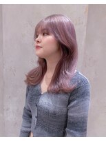 ロンド 表参道店(Lond)&nbsp;ピンクグレージュ ラベンダーカラー くびれヘア