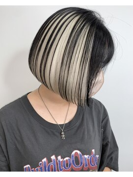 リノート バイ エゴル 名古屋(LINOET by ENGOL) 保存必須【海外風ハイトーンボブ】アンブレラカラー