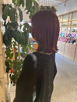 アドラーブル 万代店 (adorable)&nbsp;30代40代ナチュラルブリーチなしピンク大人ボブ