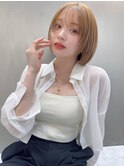 顔周りレイヤー×コンパクトボブ