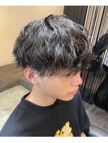 ジュンヌオム リンカラン(Jeune Homme LINGKARAN) 波巻きスパイラルパーマ×マッシュ