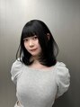イキ 表参道(iki omotesando)&nbsp;オフブラック＆フェイスレイヤーカット[表参道駅]
