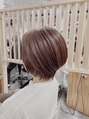 サロンドエー(SALON DE A)&nbsp;あごラインのショートボブ　お手入れも簡単です