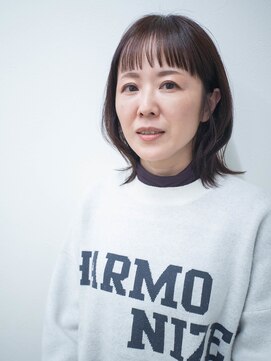 フレーム ヘア ルーム 天王寺駅前店(FRAME hair room) ショートバングの外はね大人ボブ