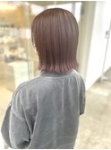 プツっとボブ♪ピンクブラウン