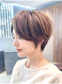 ハンサムショート前髪ありショートハンサムショート30代40代50代