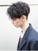 無造作センターパート 
