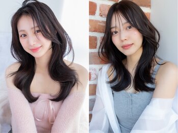 エニー 栄(Any)の写真/【KAMI CHARISMA 2025カット部門受賞サロン】骨格や髪質を見極め「mm単位」でこだわるcutは結んでも可愛い
