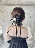 ツインリボンシニヨン