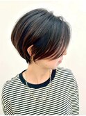 大人キレイ/丸みショートボブヘア