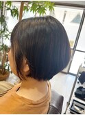 8月ショートボブ