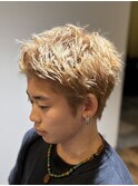 MEN’S HAIR/ブルーブラック/フェザーパーマ/瀬田