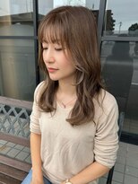 ヴィヴィ(VIVIE)&nbsp;ブリーチなしダブルカラーココアベージュオリーブグレー小顔前髪