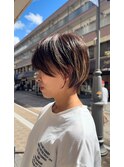 別府ショートボブ顔まわりレイヤーカット髪質改善カラー30代