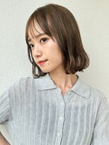 カバーヘアアンドスパ ブリス 浦和(COVER HAIR&SPA bliss)&nbsp;ふんわりワンカールボブ/大人ガーリー/ココアベージュ/小顔p浦和