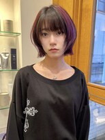 ラパンセ ブルー(LA PENSEE BLEU)&nbsp;レイヤーショートボブ くびれレイヤーボブ アンブレラカラー