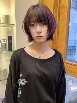 ラパンセ ブルー(LA PENSEE BLEU) レイヤーショートボブ くびれレイヤーボブ アンブレラカラー