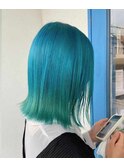 似合わせカットメルティカラー着物フェミニンロング