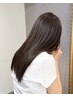《藤原指名限定クーポン》 カット＋透明感カラー　￥13000