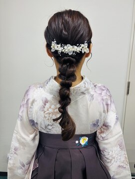 京都ヘアセット着付け専門サロン 夢館 五条店(yumeyakata) 編みおろしスタイル