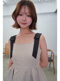 ANGELICA 外はねミディアム ヘーゼルベージュ