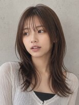 キリ 逗子(kiri)&nbsp;逗子葉山ハッシュカットシースルーバングレイヤーカット前髪m198