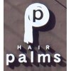 ヘアーパームス(hair palms)のお店ロゴ
