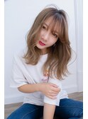 ANGELICA ムルギョルウェーブ ロングレイヤー シースルーバング