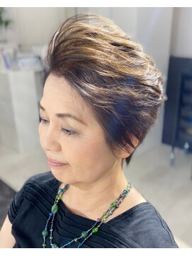 シークレット サロン カノア(secret salon Kanoa) 大人カッコいいかきあげショート★