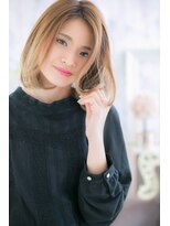 ミック ヘアアンドメイク アップ 駒込店(miq Hair&Make up)&nbsp;グラデーションカラーでオトナ・キレイ・ミディ