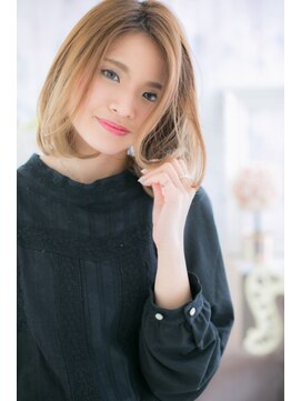 ミック ヘアアンドメイク アップ 駒込店(miq Hair&Make up) グラデーションカラーでオトナ・キレイ・ミディ