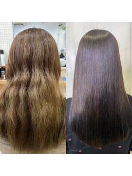 アンフィドットドゥルドゥ(AnFye.dueldo) [AnFye.dueldo]つやっつやの艶髪「髪質改善＋縮毛矯正」