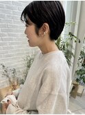 黒髪ハンサムショート