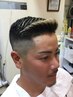 メンズお出かけヘアセット（お顔そり+眉カット+シャンプー付き）