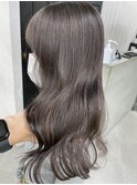 ハイライト白髪ぼかしハイライトバレイヤージュインナーカラー